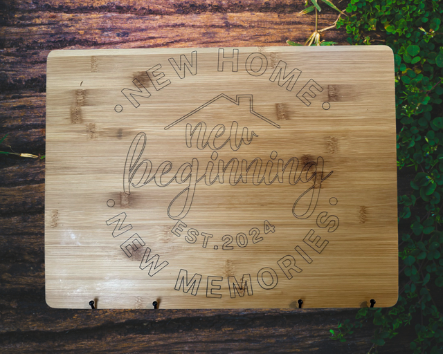 Engraved Bamboo Cutting board
