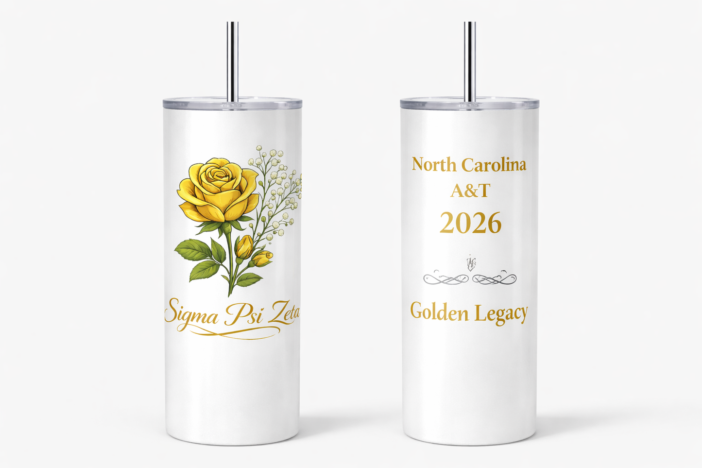 Sigma Psi Zeta Symbolic Flower — 20 oz Skinny Tumbler