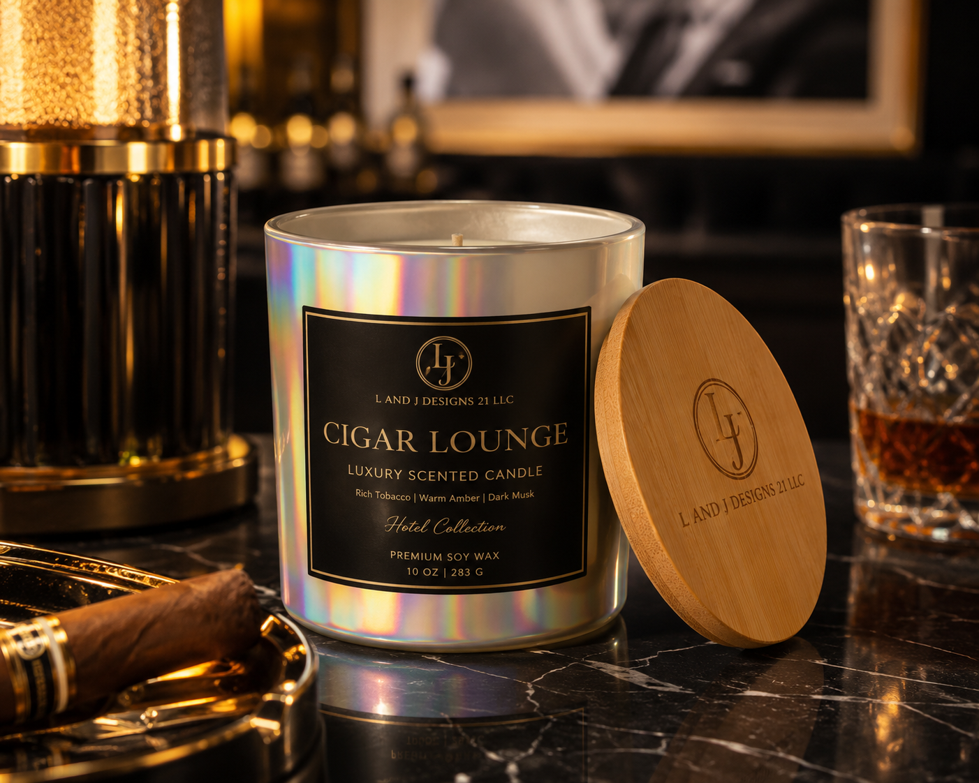 Cigar Lounge Candle – 10 oz
