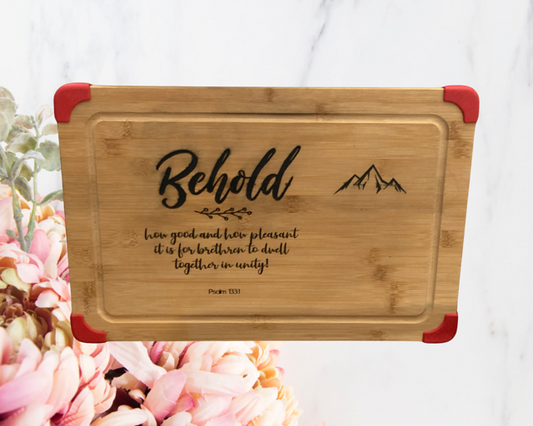Engraved Bamboo Cutting board