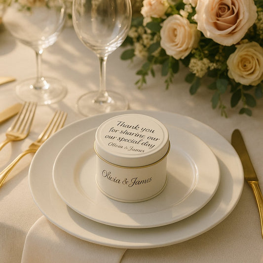 Wedding Favor Candle — 4 oz Tin